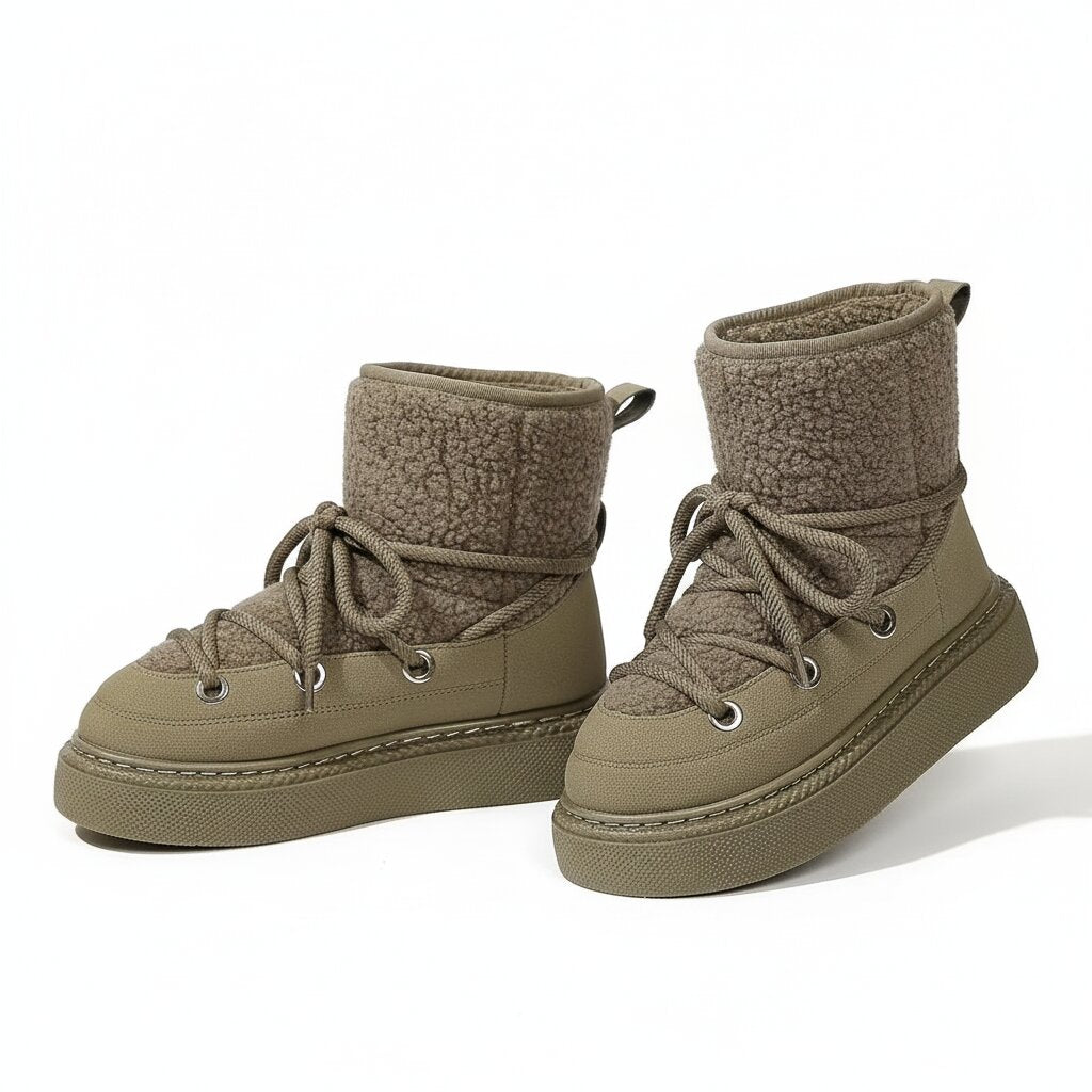 Winter Schuhe mit Teddyfell