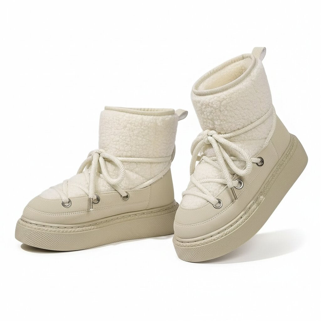 Winter Schuhe mit Teddyfell