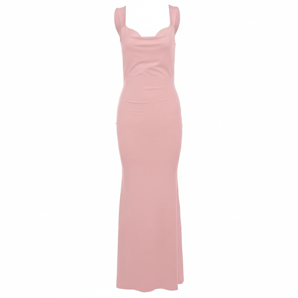 Rückenfreies Kleid mit Schleife