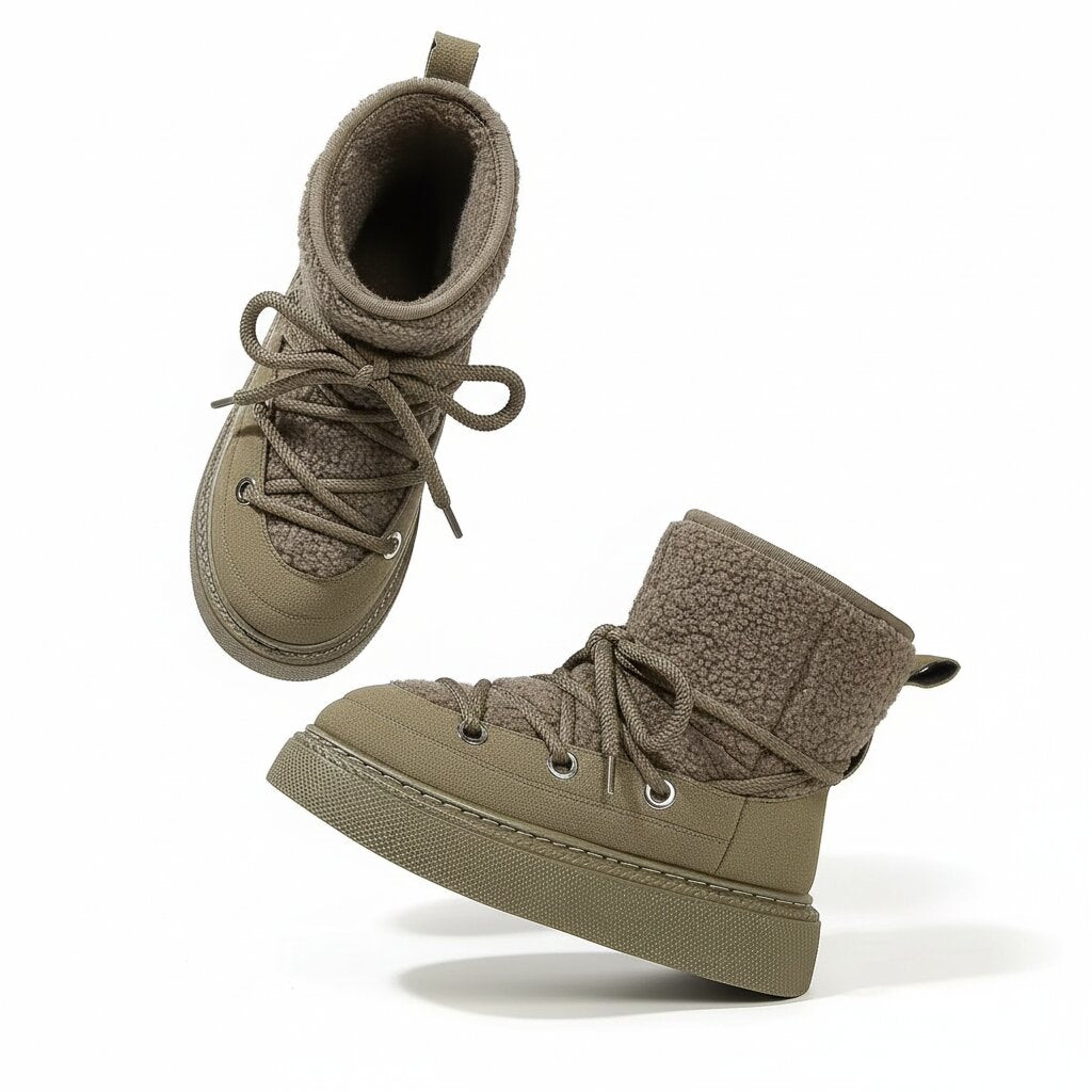 Winter Schuhe mit Teddyfell