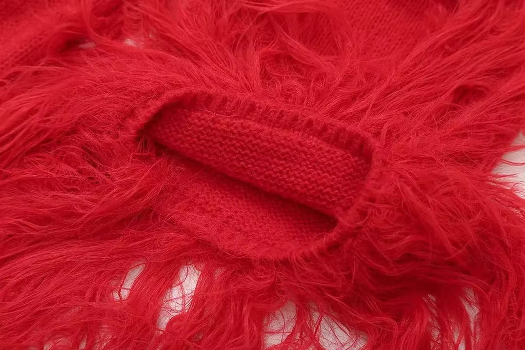 Cardigan mit Federärmeln