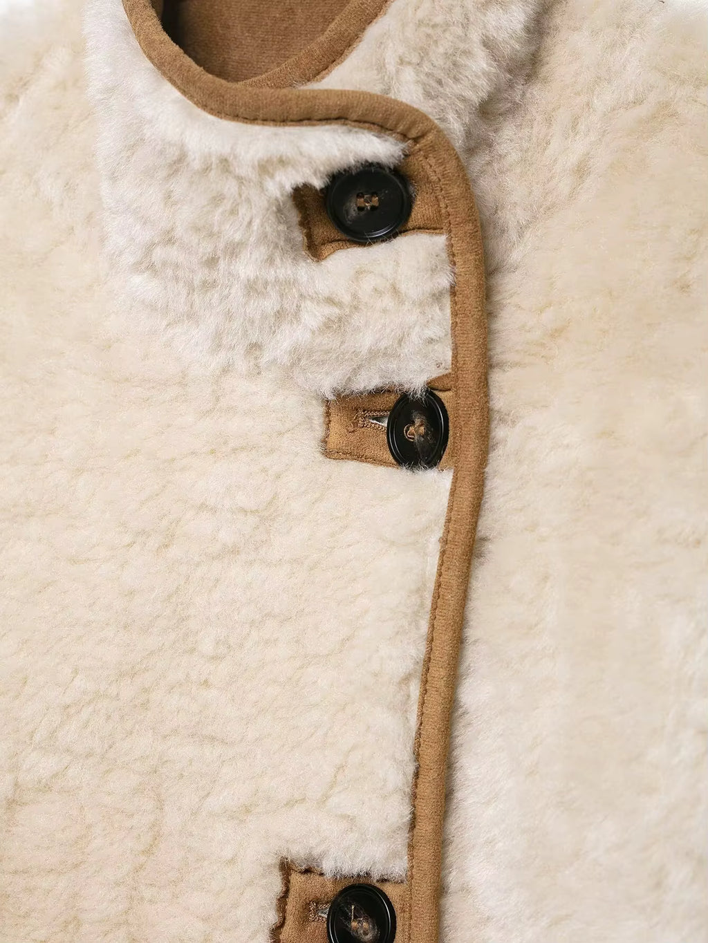 Wildleder-Optik Wendejacke mit Teddyfell