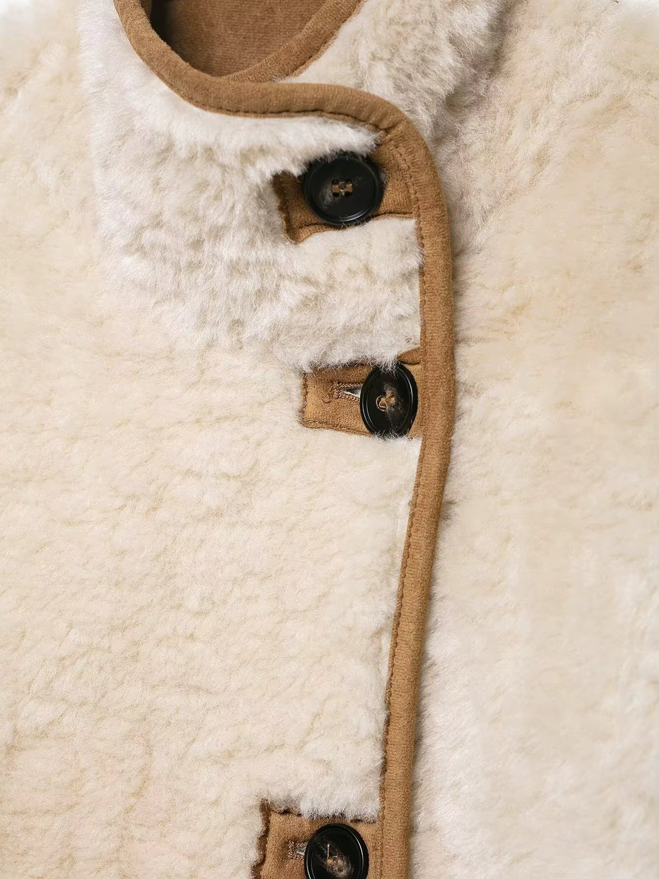 Wildleder-Optik Wendejacke mit Teddyfell