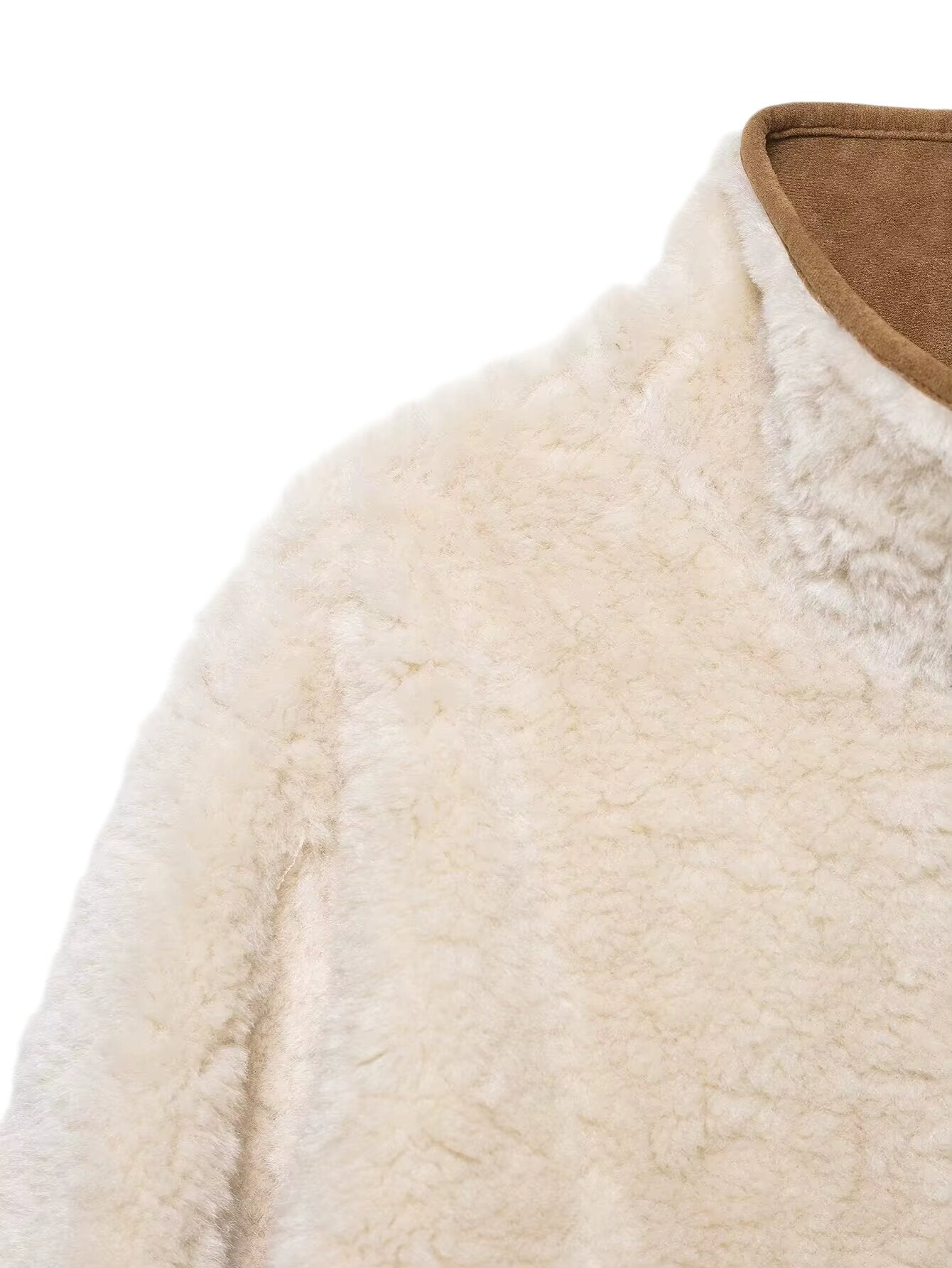 Wildleder-Optik Wendejacke mit Teddyfell