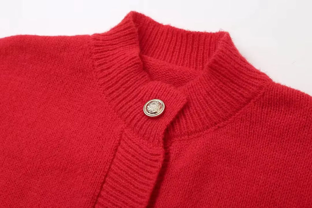 Cardigan mit Federärmeln