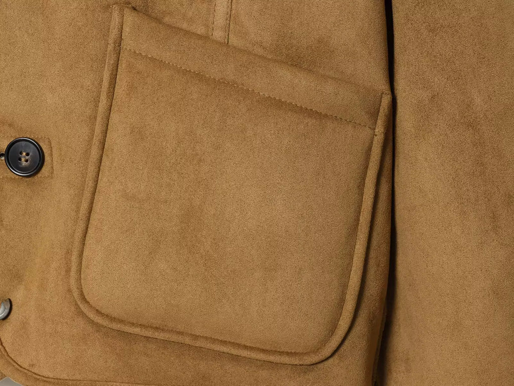 Wildleder-Optik Wendejacke mit Teddyfell