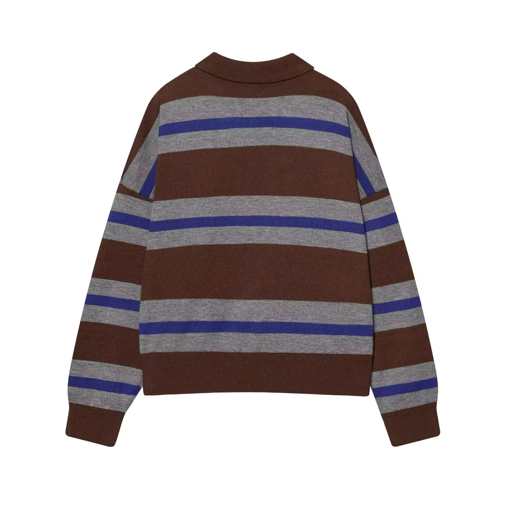 Gestreifter Strickpullover