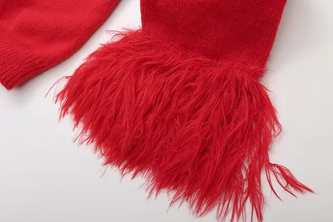 Cardigan mit Federärmeln