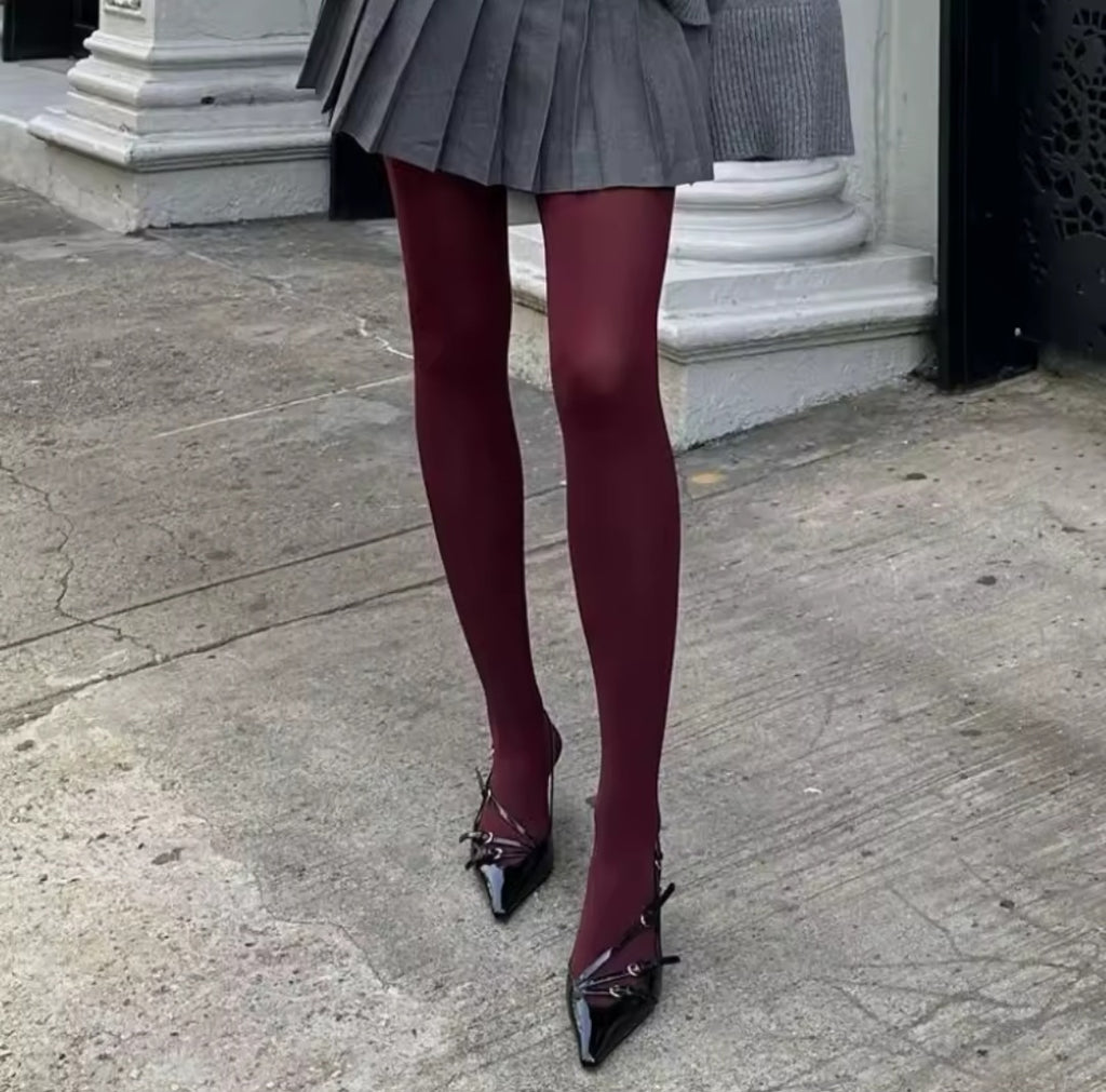Strumpfhose Burgundi