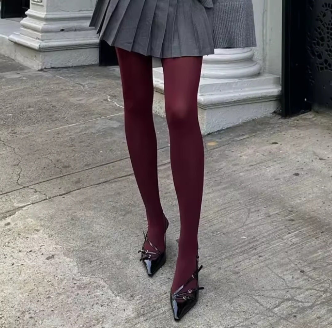 Strumpfhose Burgundi