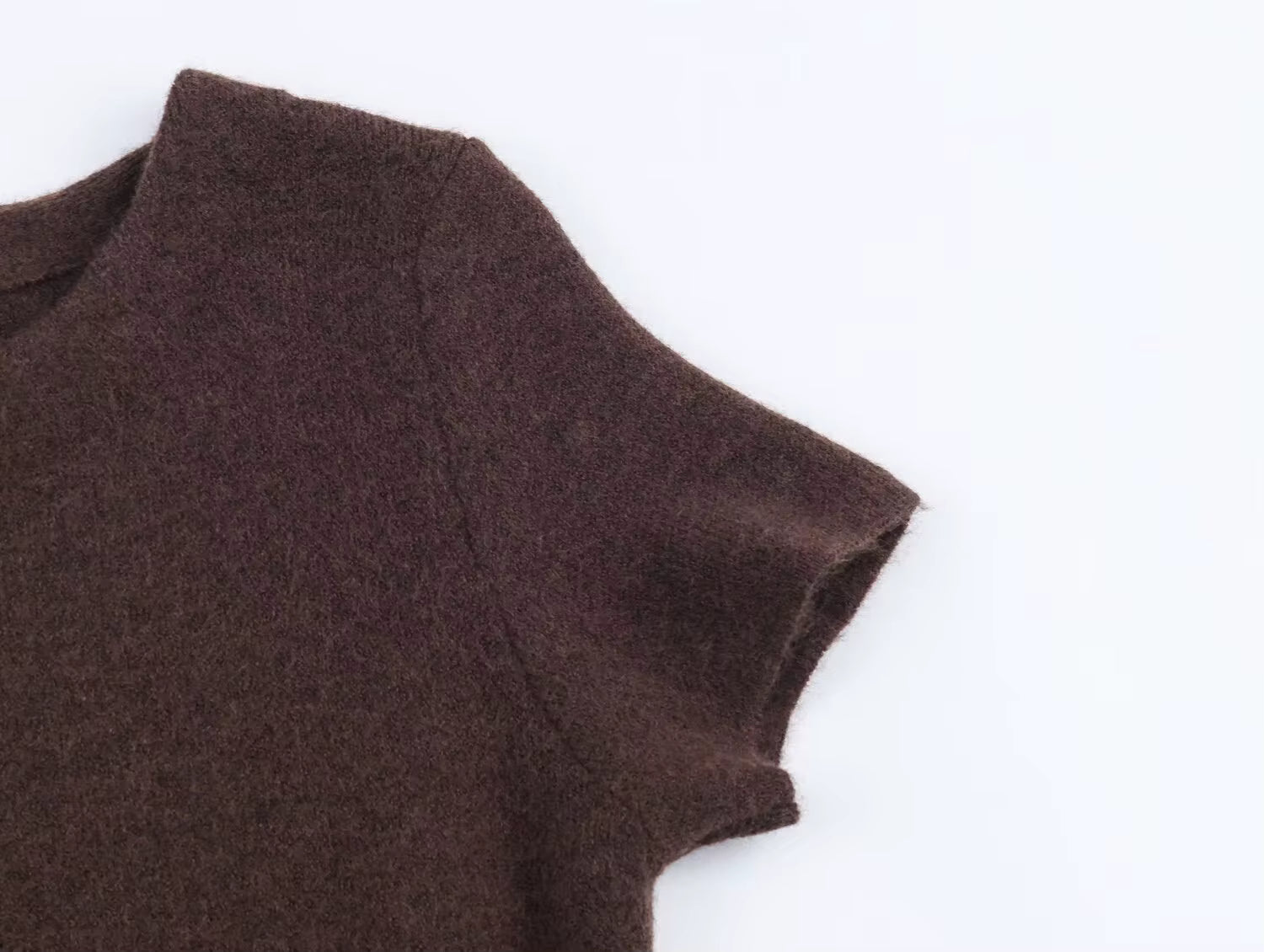 Strick Set mit Kunstpelz