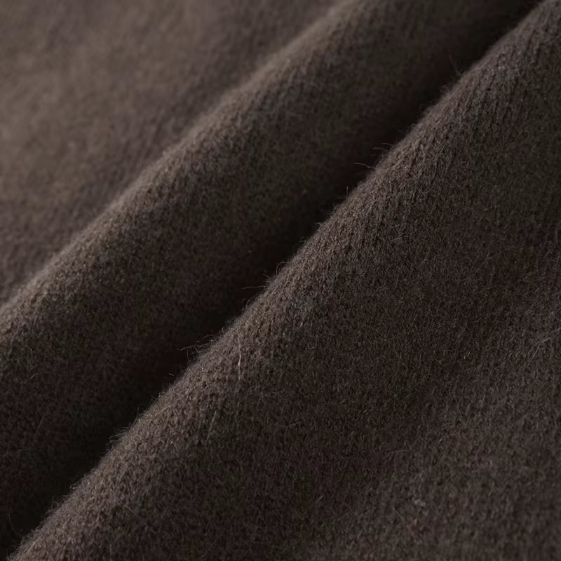 Strick Set mit Kunstpelz