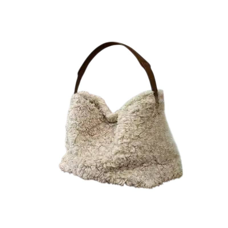 Kunstfell Teddy Handtasche