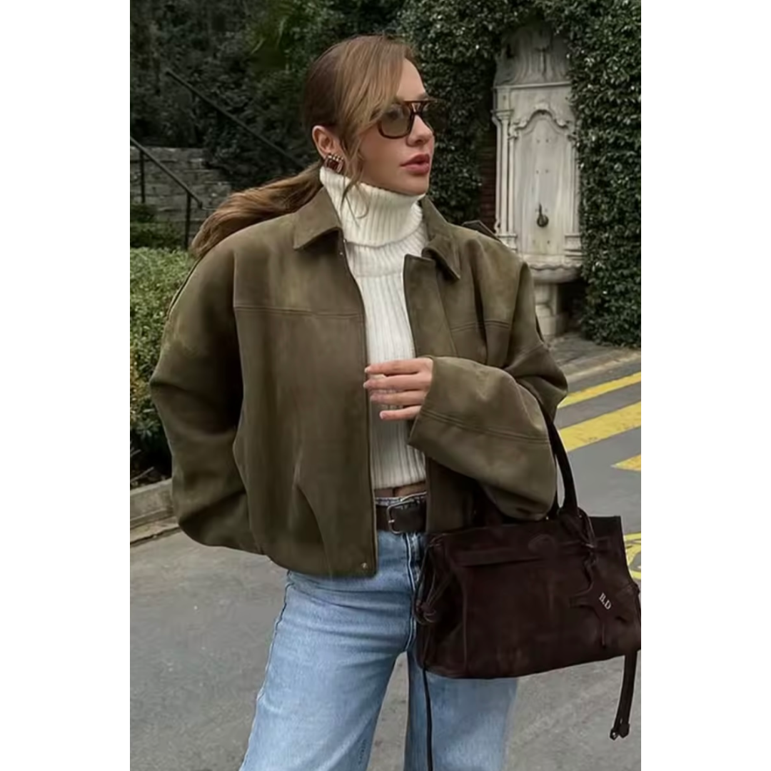 Wildleder Bomberjacke