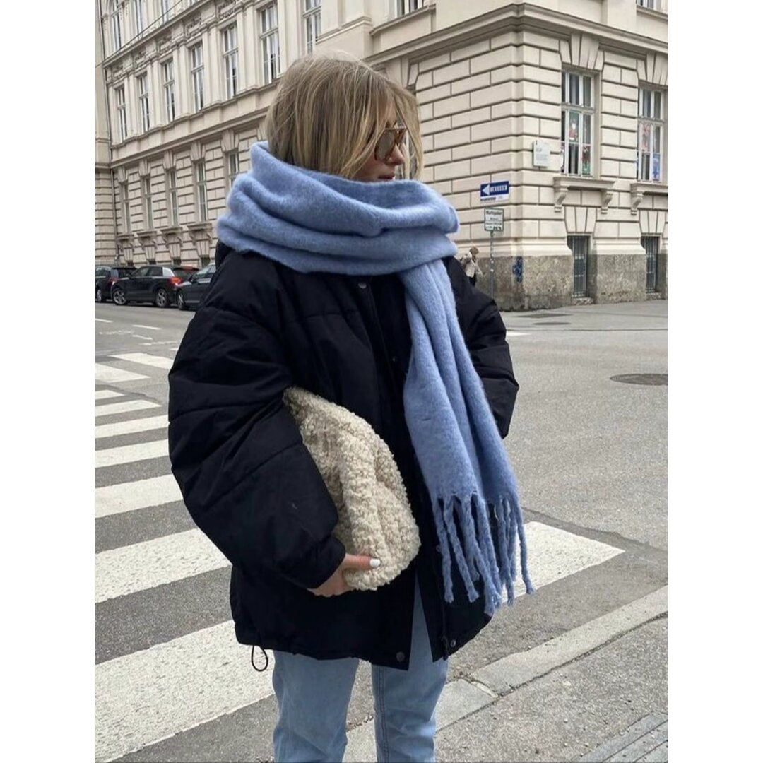 Langer dicker Schal